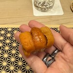 鮨 冨味 - 握り（バフンウニ）