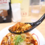 Osutora - 特製麻婆麺の麻婆豆腐　アップ