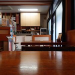 Matsunoya - 玄関入ってすぐ左のテレビ下テーブルから、玄関方向。