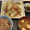 相生餅食堂 - 野菜炒め定食（玄米）