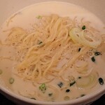 Dream - Dream ＠茅場町 極細の中華麺が使われる ランチ オリジナル温麺 明太子クリームソース 明太子の味・香りは僅か