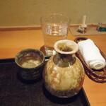 玉笑 - 例によって熱燗をいただきます