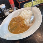 そば処 太陽 - 半カレー