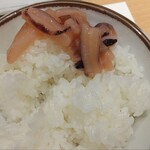 天ぷらまきの - イカの塩辛が食べ放題。