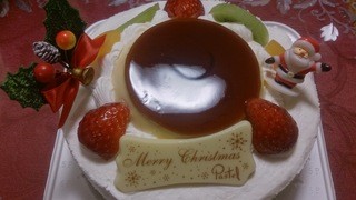 パステルデザート - なめらかプリンのア・ラ・モード クリスマスケーキ