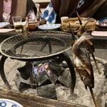 湯元　すぎ嶋 - あまごの塩焼き