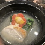 湯元　すぎ嶋 - 奥美濃古地鶏の碗物