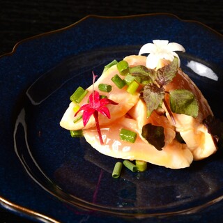 フレンチ出身の大将が提案するコース料理