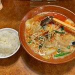 東京おぎくぼラーメン ゑびすや - 味噌ゴマ坦麺＆ライス（小）