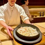 炎水 - 岐阜の「はつしも」の蟹飯