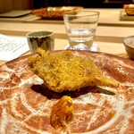 炎水 - 大きな河豚の唐揚げ登場　山椒の香り