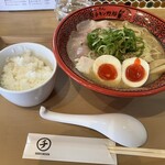 Ra-Men Chikin Yarou - 240206火　滋賀　らーめんチキン野郎 草津店　こってり野郎950円、味玉120円、小ライス120円