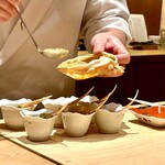 炎水 - 蟹味噌を投下中