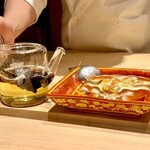 炎水 - 河豚鰭酒と松葉蟹の甲羅