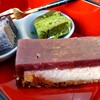 Kotobuki - 羊羹フロマージュ
                プレーン 360円、試食サービスの「黒ゴマ」と「抹茶」になります