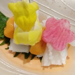 博多 鮨 まつもと - アオリイカ紫雲丹