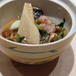 博多 鮨 まつもと - イサキ　春野菜