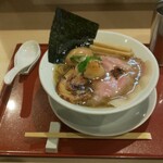 燃えよ麺助 - 特性金色貝そば 