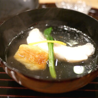 新ばし 笹田 - 「椀物」白甘鯛、生麩