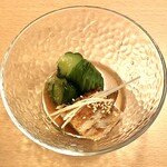 うなぎ 久保田 - うざく（¥1,700）酢で締めたうなぎは未体験ゾーン...日本酒に合う酸味