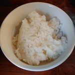 麺屋 悠 - サービスのライスは、後から追加してもらった。