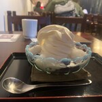 甘味 おかめ - ソフト白玉ぜんざい　¥890