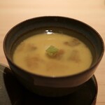 鮨 由う - 穴子の竜田揚げとクリームチーズの茶碗蒸し