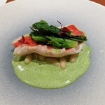 Libertemps - 金目鯛のヴァプール 春菊のソース