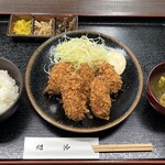 Oshokujidokoro Kyouya - カキフライ定食（大粒をそれ得ました）仕入状況用により小粒がたまにはいります。