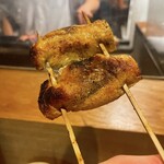 やきとりshira - ゴルゴンゾーラ入り油あげ