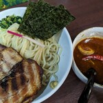 麺屋 金獅子 - チャーシュー辛シビつけ麺。1,450円