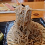 Sobashou Matsui - 塩は無いのでそのまま食べてみると
                      蕎麦の味わいや旨味感はあるけれど
                      そんなには強くもない
                      
                      喉越しはツルッとしていていい感じ