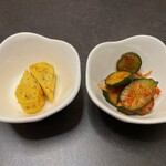 Biu xon - 玉子焼きとオイキムチ