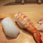 扇寿司 - イカ、海老