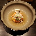 おみ乃 椿 - 伊達鶏のつくね入り飛龍頭