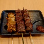 個室居酒屋 吉丸屋 - シロモツ：88円、ハラミ：143円、ハツ：143円