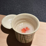 Nihon Yakiniku Hasegawa Bettei - 小吸物
                        京都 聖護院蕪旬菜のすり流し
                        　まずは食物繊維をとり入れてとのこと旨っ
