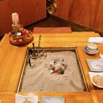 Sakedoko Berabou - 1番卓の囲炉裏