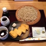 手打ち蕎麦 鈴音 - もりそば大盛りと出し巻き卵たまご