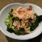 Izakaya Kamigashima - 小松菜のおひたし