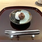 御料理 ふじ田 - 甘味：クリームチーズ＆あんこ