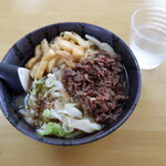 山のうどん屋 - かけうどん、肉