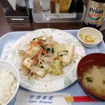 空港食堂 - 豆腐チャンプルー定食♪