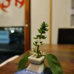 土の上の花 - 店内内装写真