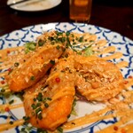 中国菜 智林 - ⚫脱皮海老のエスニックマヨネーズソース  