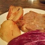 タベルナ カディス - イベリコポークのハーブ塩焼き（取り分け後）