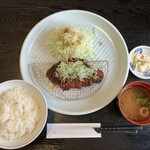 とんかつ錦 - ネギみそかつ定食