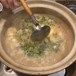 まるや - 鍋の後は雑炊で締め