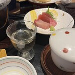 Shabushabu Nihon Ryouri Kisoji - 食前酢、お造り2種