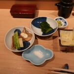 鮨 尚充 - いぶりがっことマスカルポーネ他